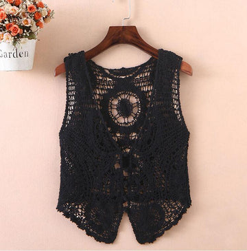 Ladies Summer Hollow Lace Thin Vest